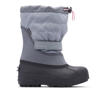 Columbia Powderbug Plus II Snow, Botas Grises Rosas Para Niña | 823405-DMU